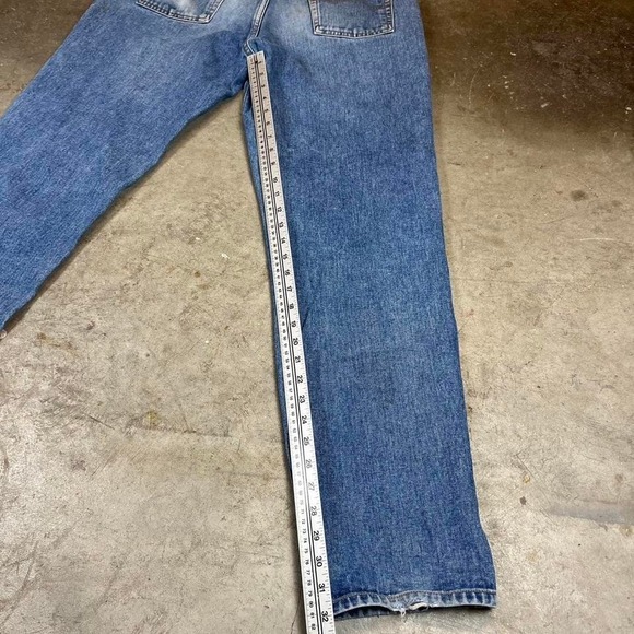 Vintage 90s American eagle straight leg blue denim jeans Size 36x34 - Picture 5 of 7